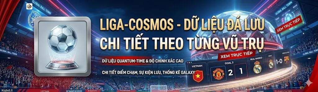 Kqbd – dữ liệu bóng đá chi tiết theo từng trận.
